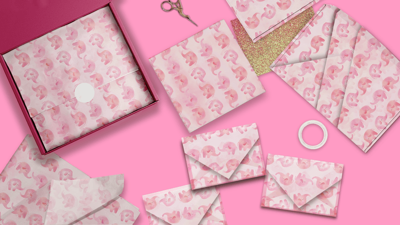 Pink Elephant Tissue Paper - Pro Supply Global