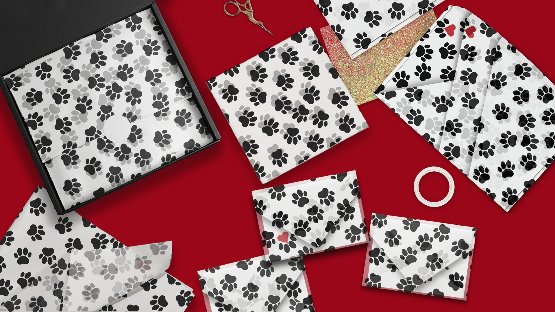Paws Tissue Paper for Gift Bags - Pro Supply Global