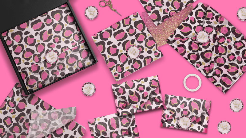 Pink Leopard Tissue Paper - Pro Supply Global