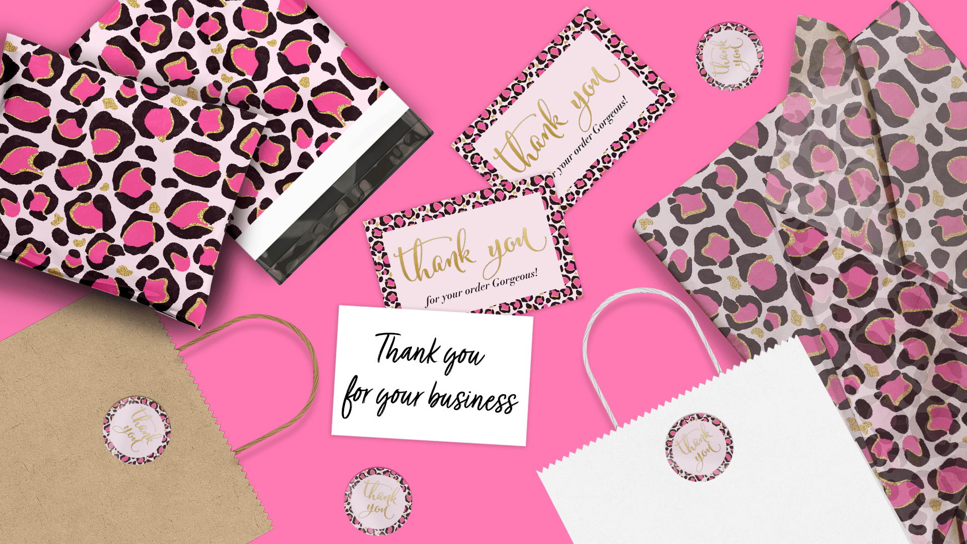 Pink Leopard Insert Cards - Pro Supply Global