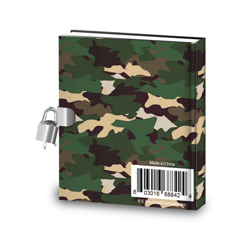 Value Packs of Kids Camo Army Diary w/Lock, Stickers & Activities (Single, 10, 20 or 100 ct) - Pro Supply Global