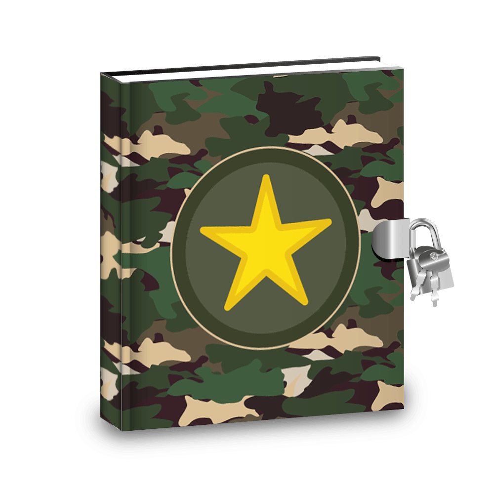 Value Packs of Kids Camo Army Diary w/Lock, Stickers & Activities Pro Supply Global