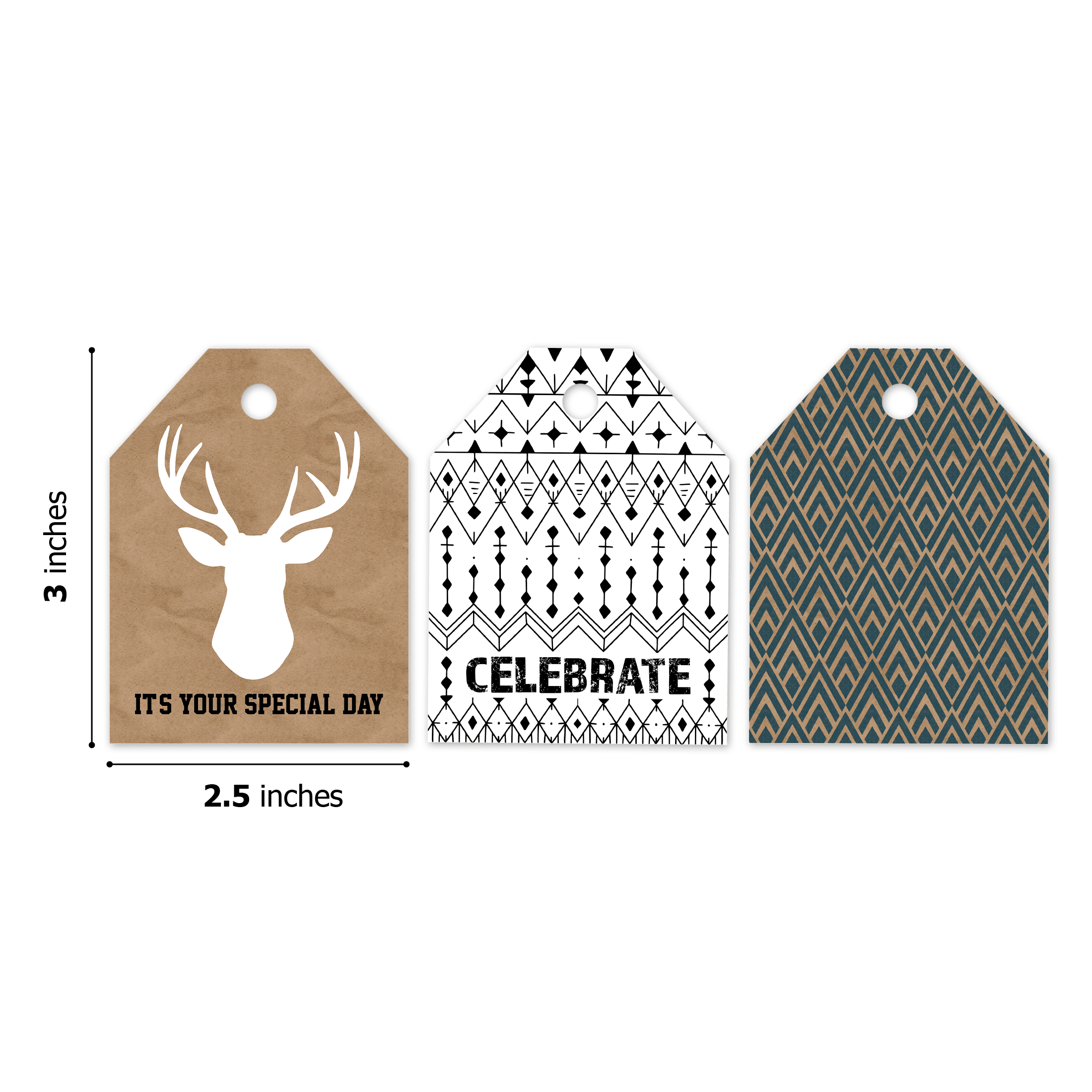 Masculine Assortment Gift Tags - Pro Supply Global