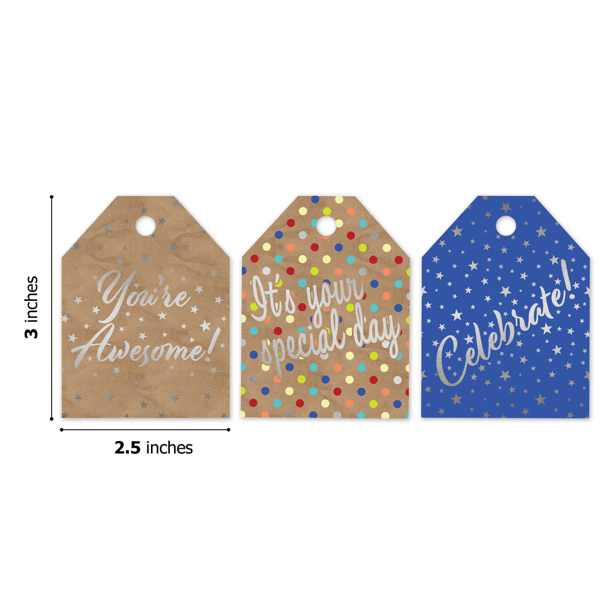 Celebrate Birthday Assortment Gift Tags - Pro Supply Global
