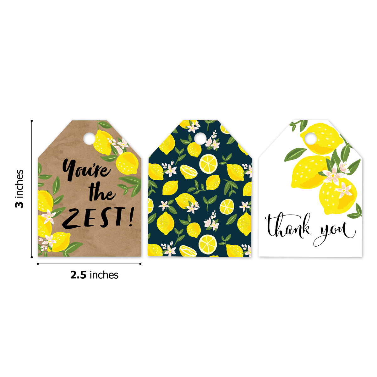 Lemons Assortment Gift Tags - Pro Supply Global