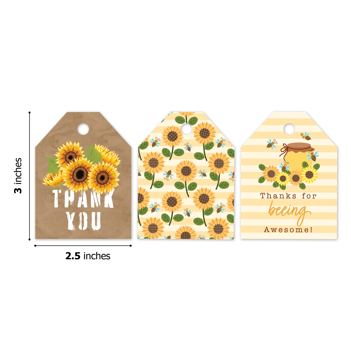 Sunflowers Assortment Gift Tags - Pro Supply Global