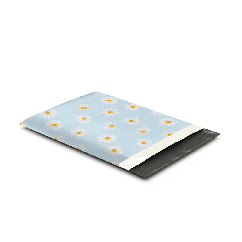 10x13 Daisies Designer Poly Mailers Shipping Envelopes Premium Printed Bags - Pro Supply Global