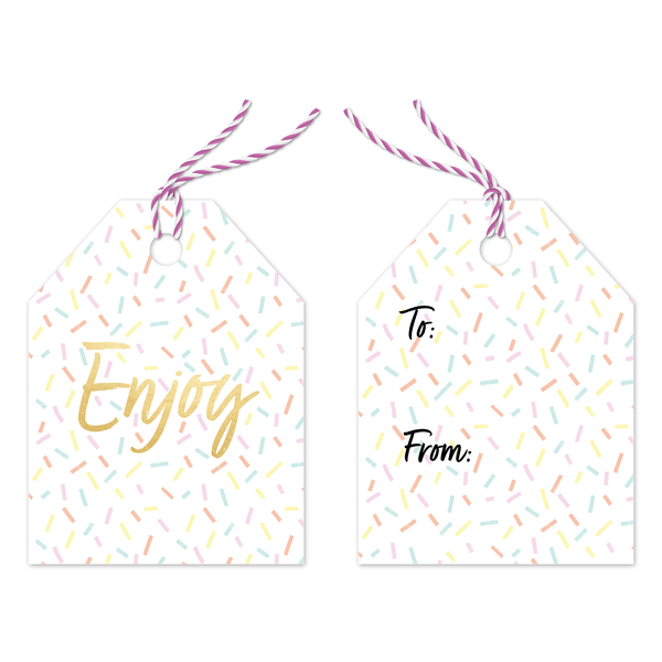 Enjoy Confetti Gift Tags Pro Supply Global