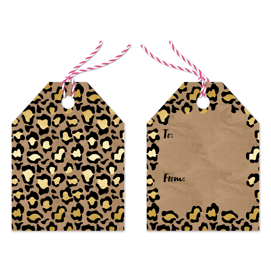 Leopard Gift Tags- Stylish and Wild Labels for Any Occasions
