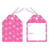 Snow Flakes Pink Gift Tags Pro Supply Global