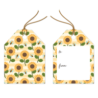 Sunflower and Bees Designer Gift Tags Pro Supply Global