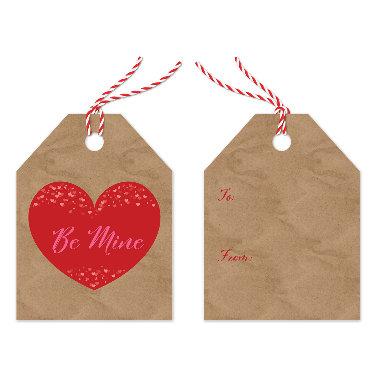 Be Mine Valentine's Gift Tag