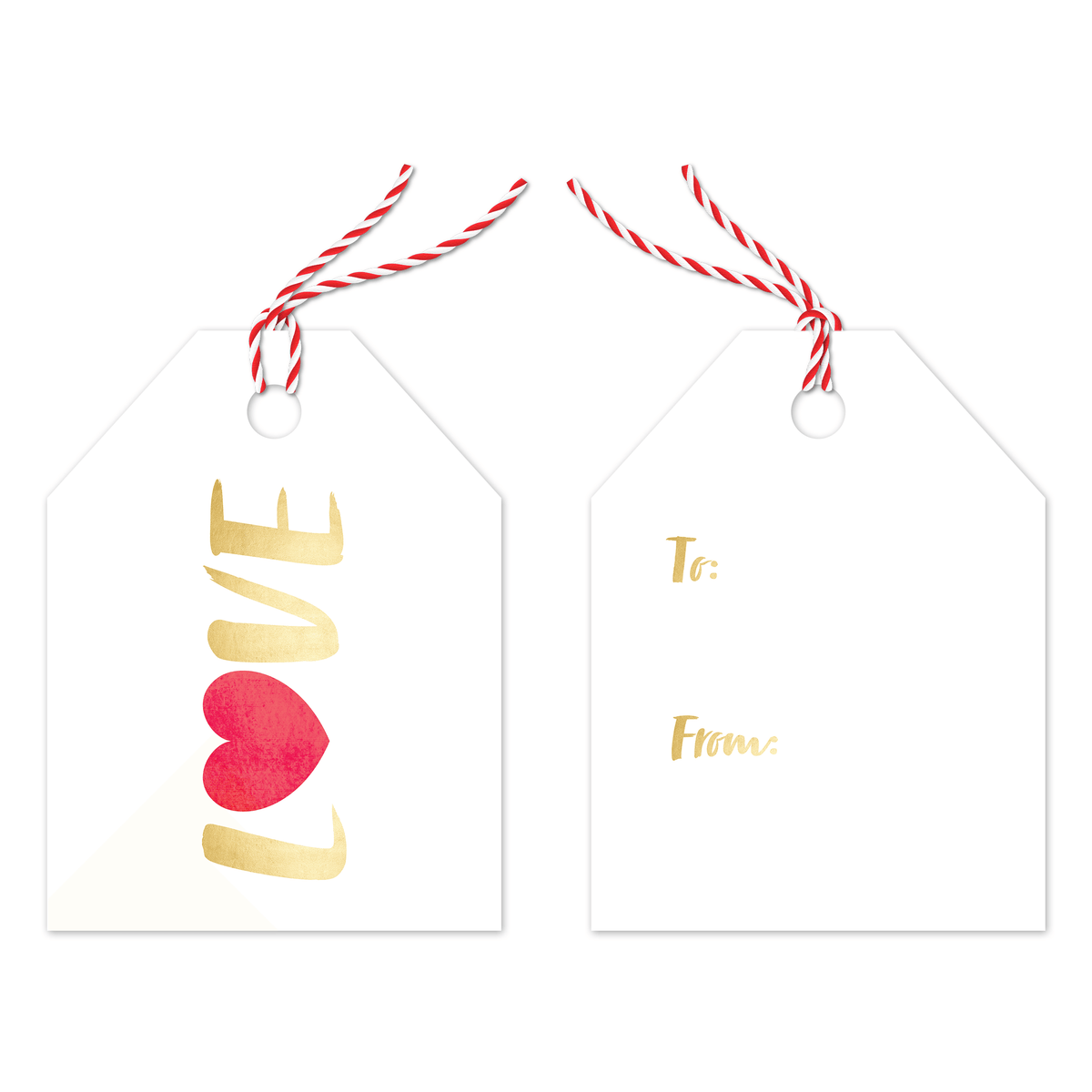 Love Valentine's Day Printed Designer Gift Tag