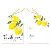 Lemon Print Thank You Gift Tags Pro Supply Global