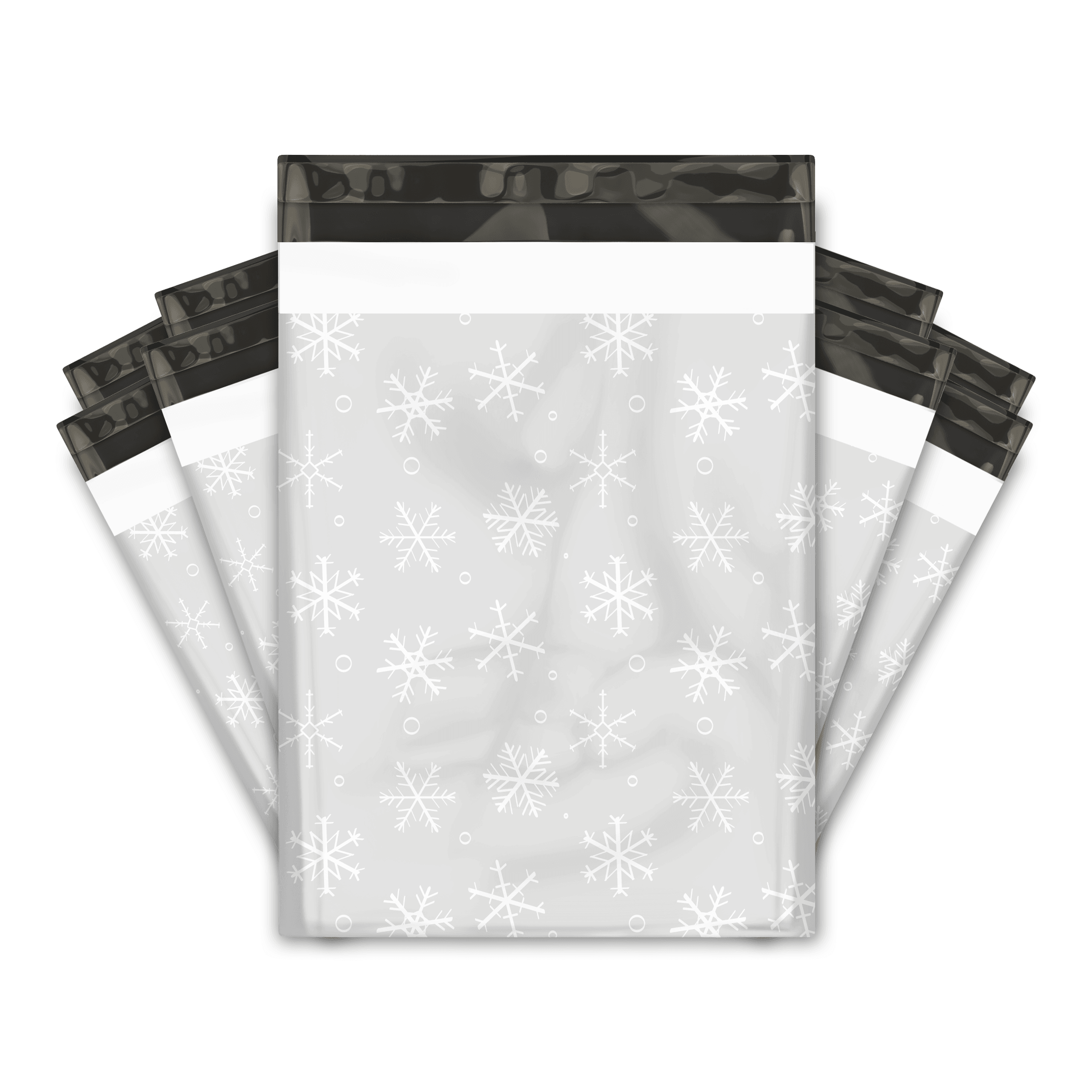  Winter Snowflakes Designer Poly Mailers Shipping Envelopes Premium Printed Bags
