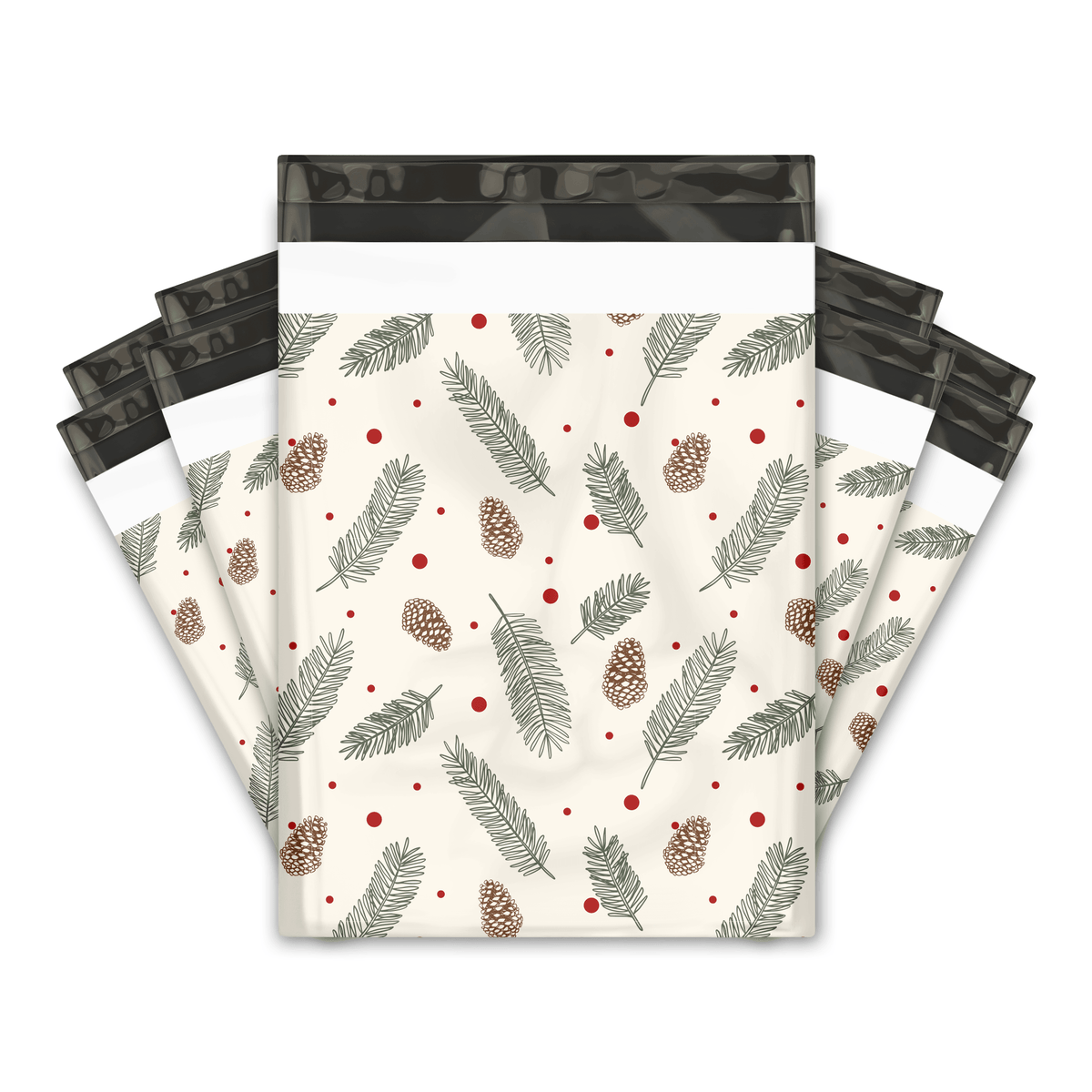 Pinecones Designer Poly Mailers Shipping Envelopes Premium Printed Bags Pro Supply Global