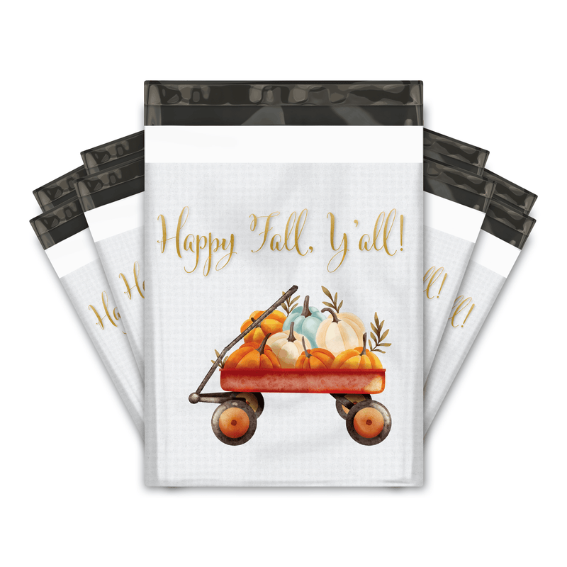 Hello Fall Designer Poly Mailers Shipping Envelopes Premium Printed Bags