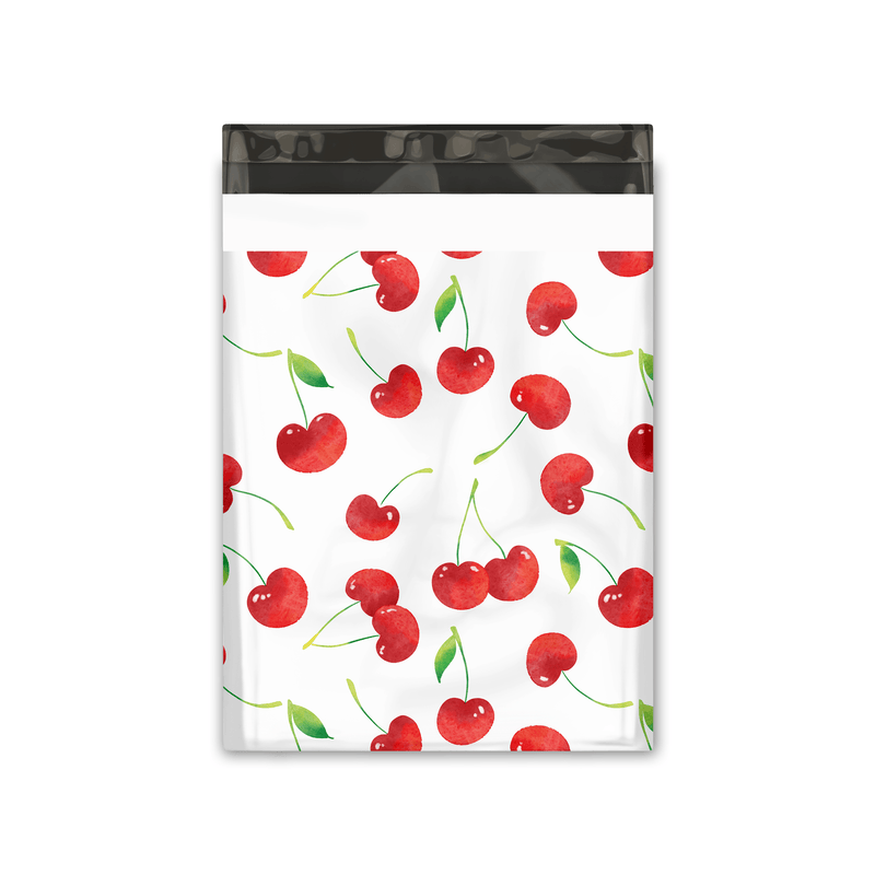 10x13 Cherries Designer Poly Mailers Shipping Envelopes Premium Printed Bags - Pro Supply Global