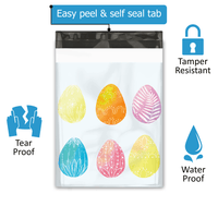 10x13 Easter Egg Designer Poly Mailers Shipping Envelopes Premium Printed Bags - Pro Supply Global