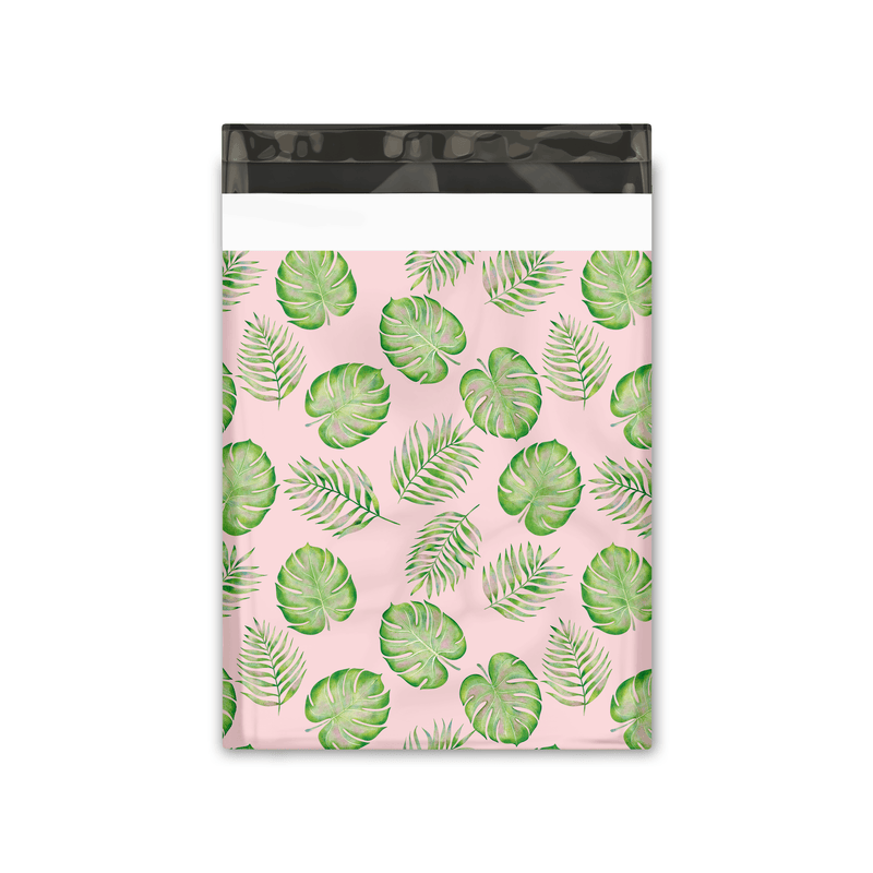 10x13 Palm Leaves Designer Poly Mailers Shipping Envelopes Premium Printed Bags - Pro Supply Global