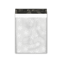 12x15" Winter Snowflake Designer Poly Mailers Shipping Envelopes Premium Printed Bags - Pro Supply Global