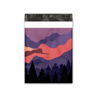 10x13 Mountain Sunset Designer Poly Mailers Shipping Envelopes Premium Printed Bags - Pro Supply Global