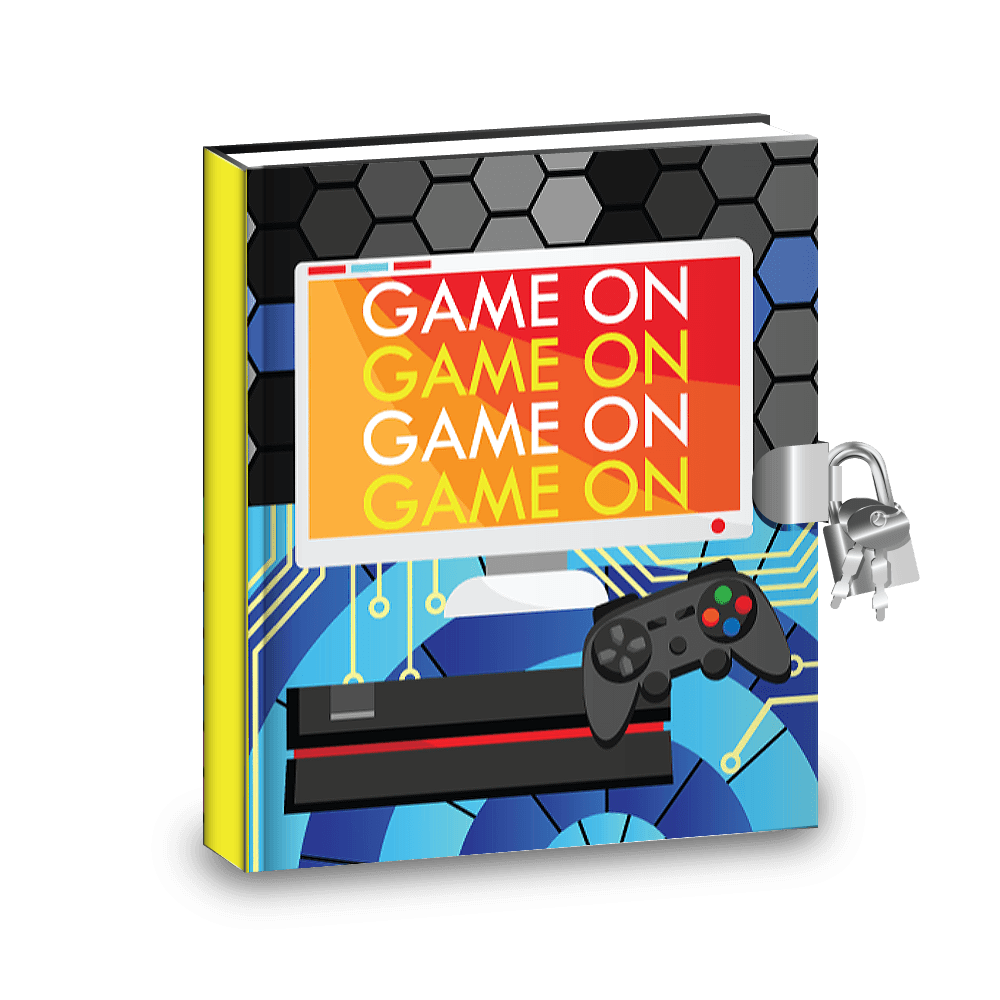 Gamers Game On Diaries with lock , sticker and activities pro supply global