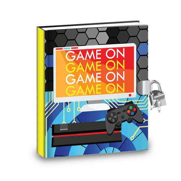 Gamers Game On Diaries with lock , sticker and activities pro supply global