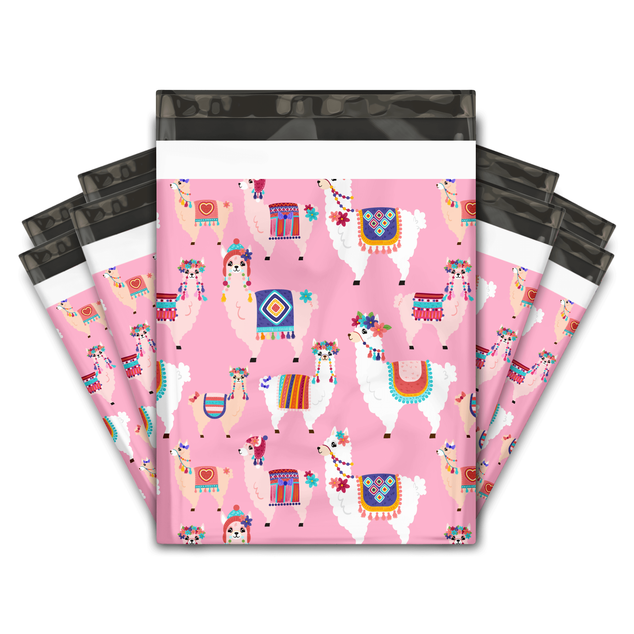 Pink llama Designer Poly mailers bags Pro supply Global