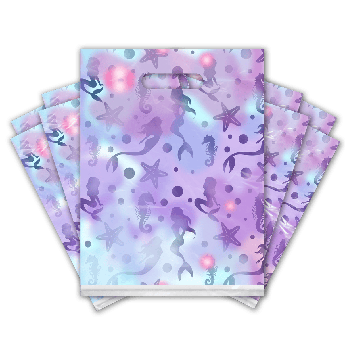 purple Mermaid Designer Poly Merchandise bags Pro supply Global