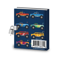 Value Packs of Kids Monster Truck Diary w/Lock, Stickers & Activities (Single, 10, 20 or 100 ct) - Pro Supply Global