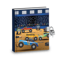 Monster Truck Kids Diary With Lock and Activities Pro Supply Global