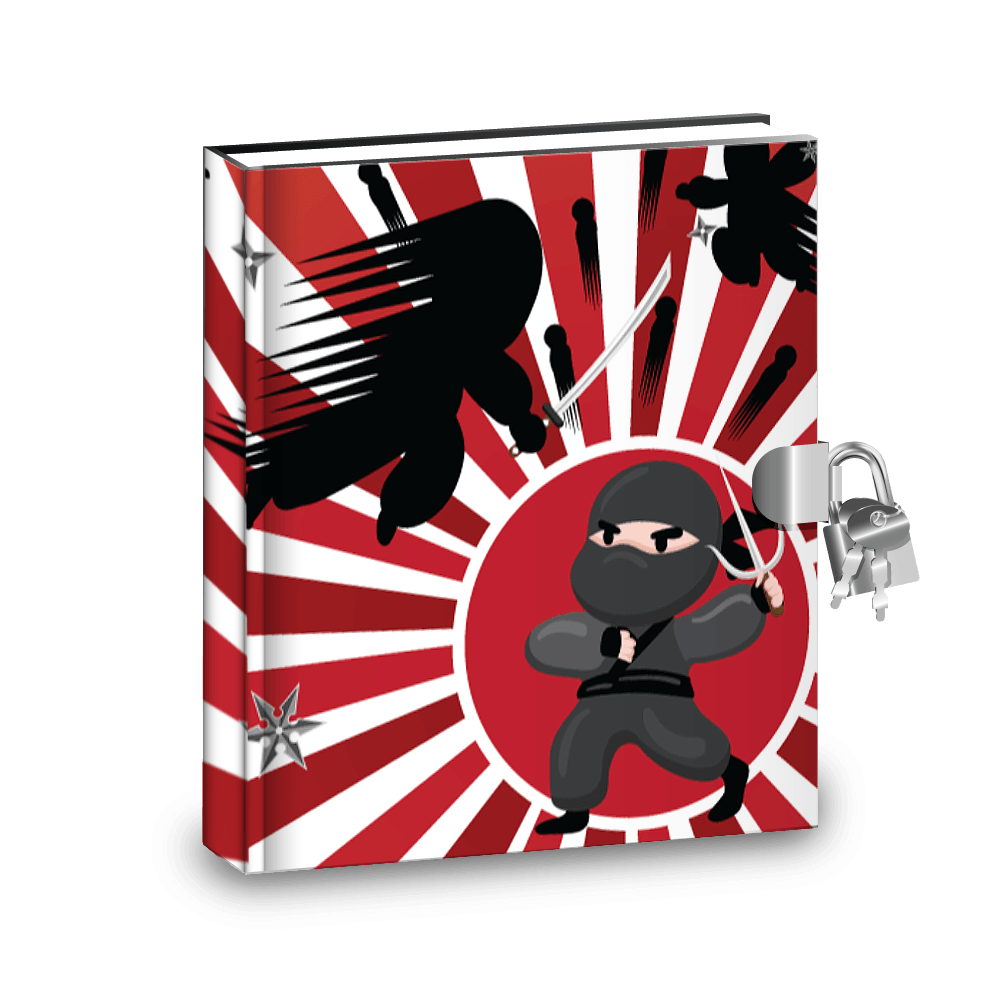 Ninja Kids Diary With Lock and Activities Pro Supply Global