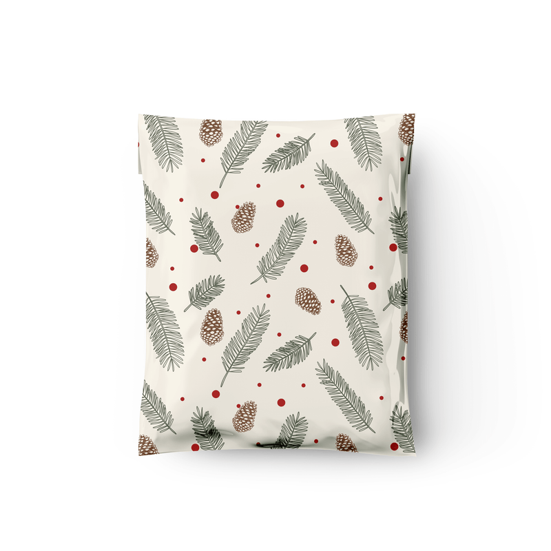 10x13 Pinecones Designer Poly Mailers Shipping Envelopes Premium Printed Bags - Pro Supply Global