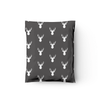 10x13 Charcoal Deer Heads Designer Poly Mailers Shipping Envelopes Premium Printed Bags - Pro Supply Global