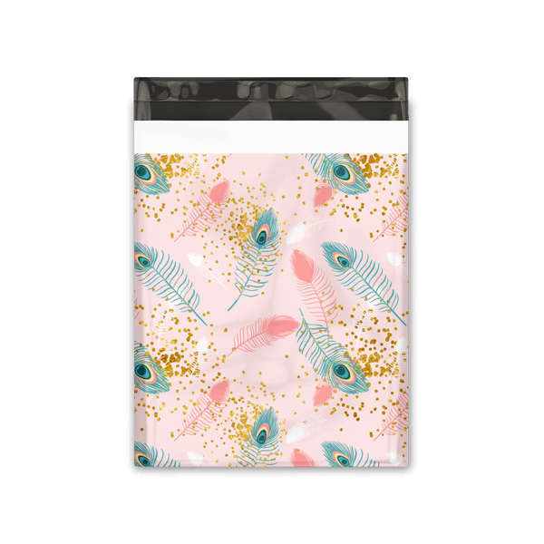 Pink Peacock Designer Poly Mailer Shipping bags Pro supply Global