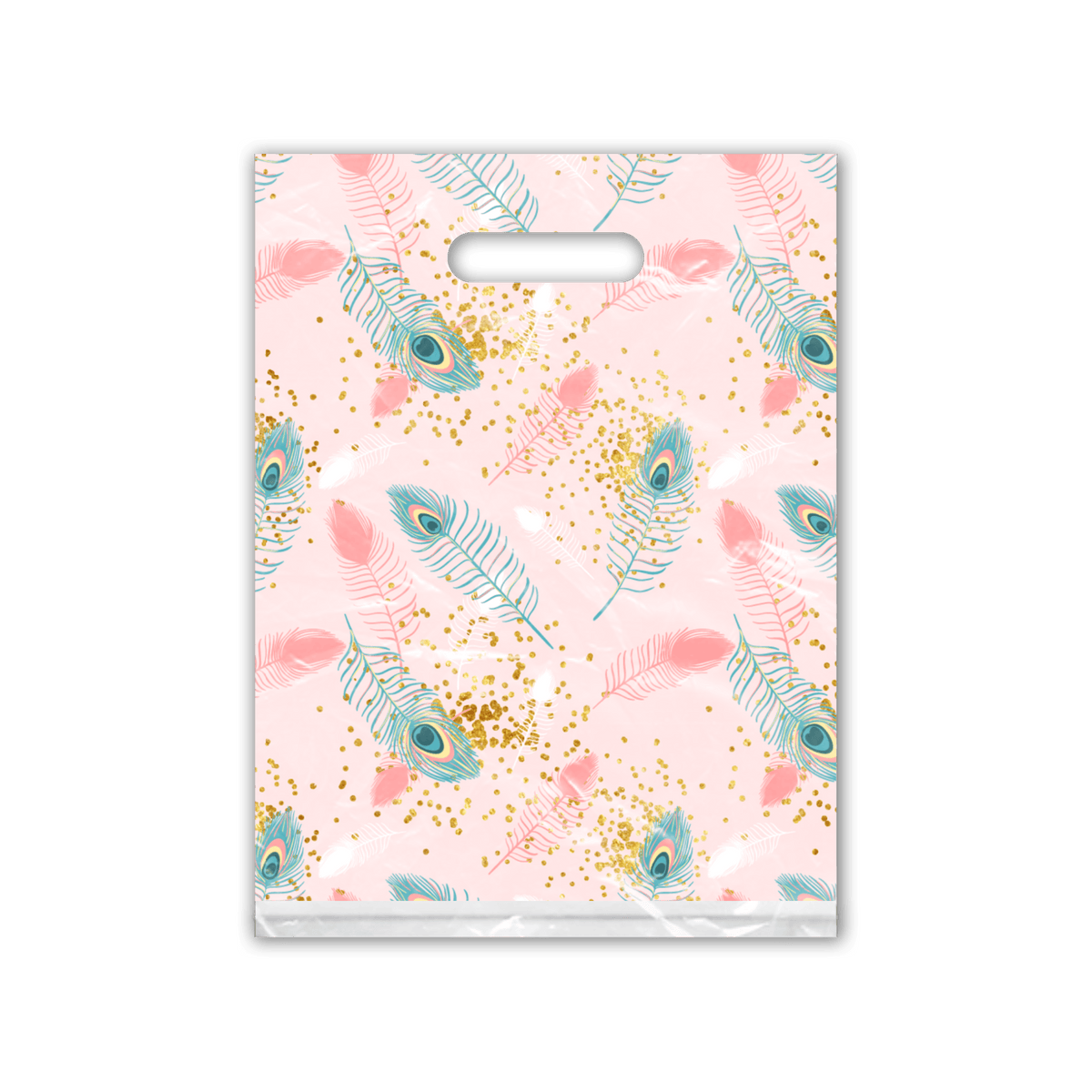 Pink Peacock Designer Poly Merchandise  bags Pro supply Global