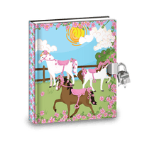 Pink Horses Diaries with Sticker and Activities Pro Supply Global