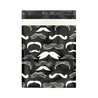 10x13 Stylish Mustache Designer Poly Mailers Shipping Envelopes Premium Printed Bags - Pro Supply Global