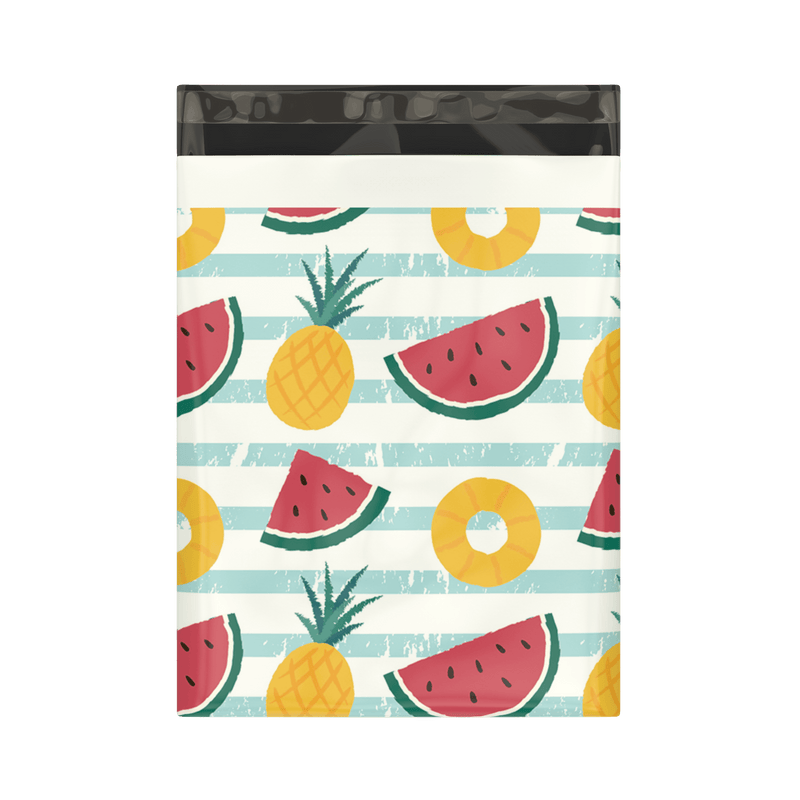 10x13 Pineapple & Watermelon Designer Poly Mailers Shipping Envelopes Premium Printed Bags - Pro Supply Global