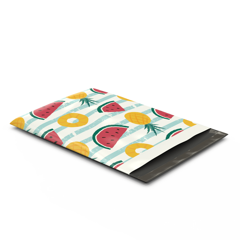 10x13 Pineapple & Watermelon Designer Poly Mailers Shipping Envelopes Premium Printed Bags - Pro Supply Global