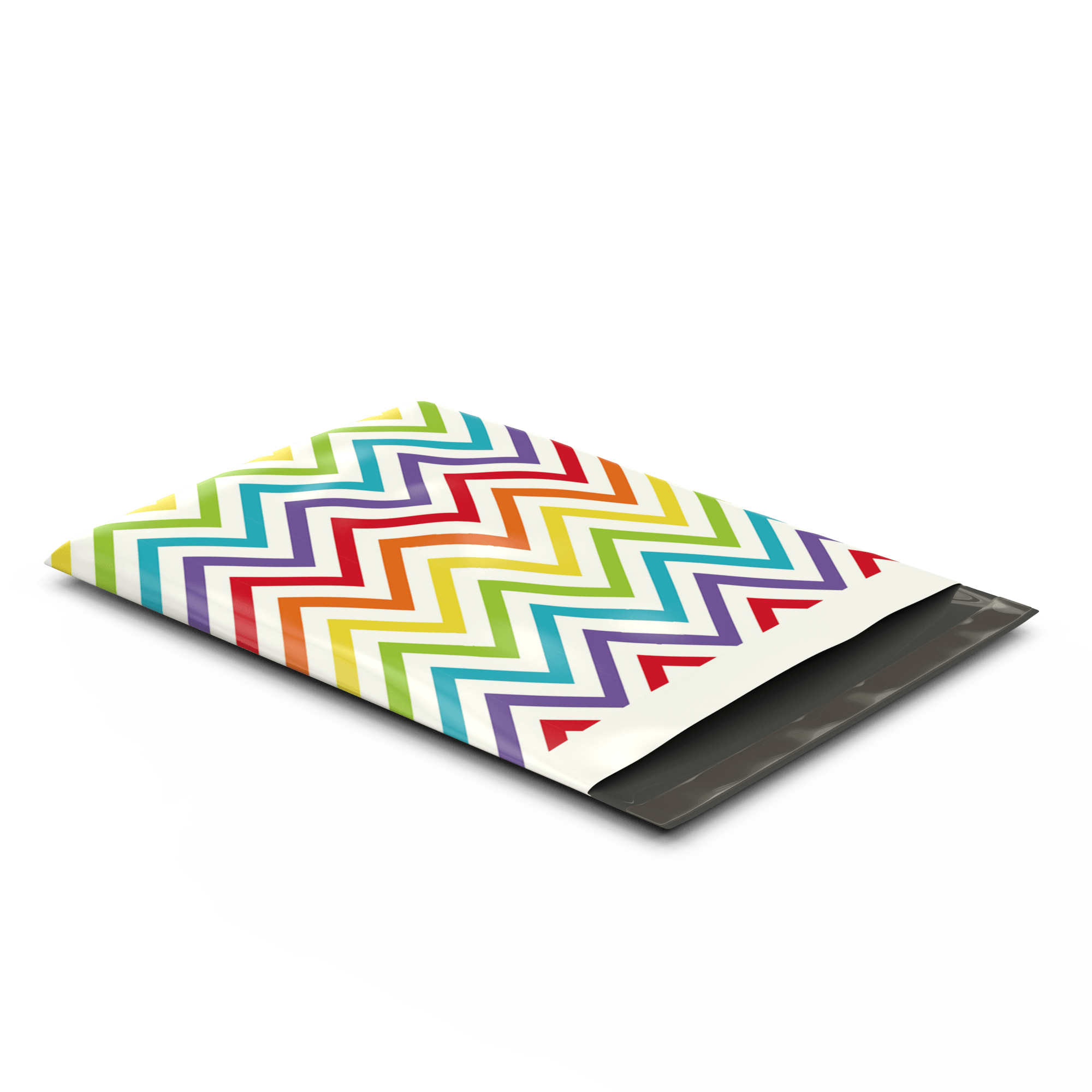 10x13 Rainbow Chevron Designer Poly Mailers Shipping Envelopes Premium Printed Bags - Pro Supply Global
