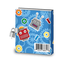 Value Packs of Kids Robot Diary w/Lock, Stickers & Activities (Single, 10, 20 or 100 ct) - Pro Supply Global