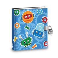 Robot Kids Diary With Lock and Activities Pro Supply Global