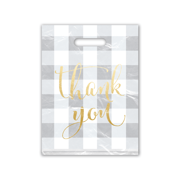 12x15 Buffalo Check Designer Poly Plastic Merchandise Bags Premium Printed Bags - Pro Supply Global