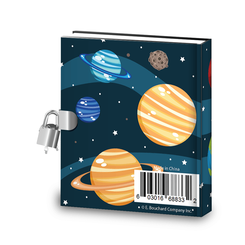 Value Packs of Kids Outer Space Diary w/Lock, Stickers & Activities (Single, 10, 20 or 100 ct) - Pro Supply Global