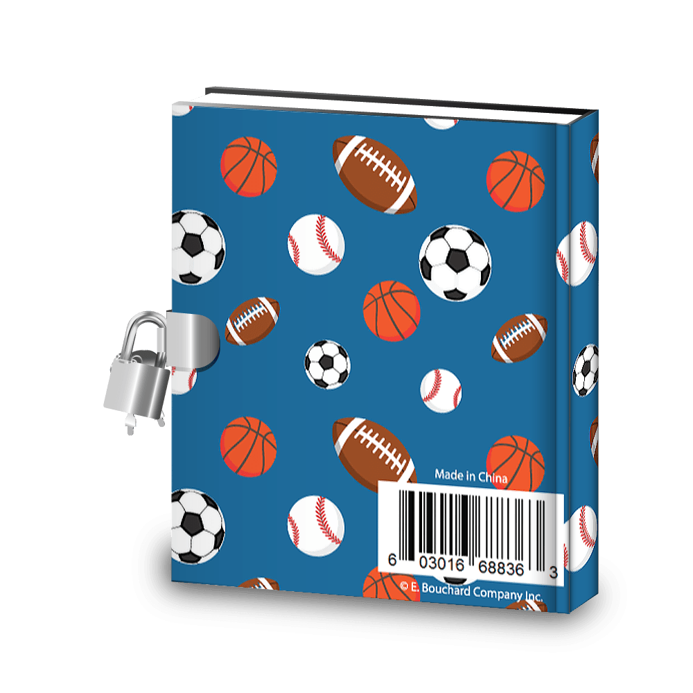 Value Packs of Kids Sports Diary w/Lock, Stickers & Activities (SIngle, 10, 20 or 100 ct) - Pro Supply Global