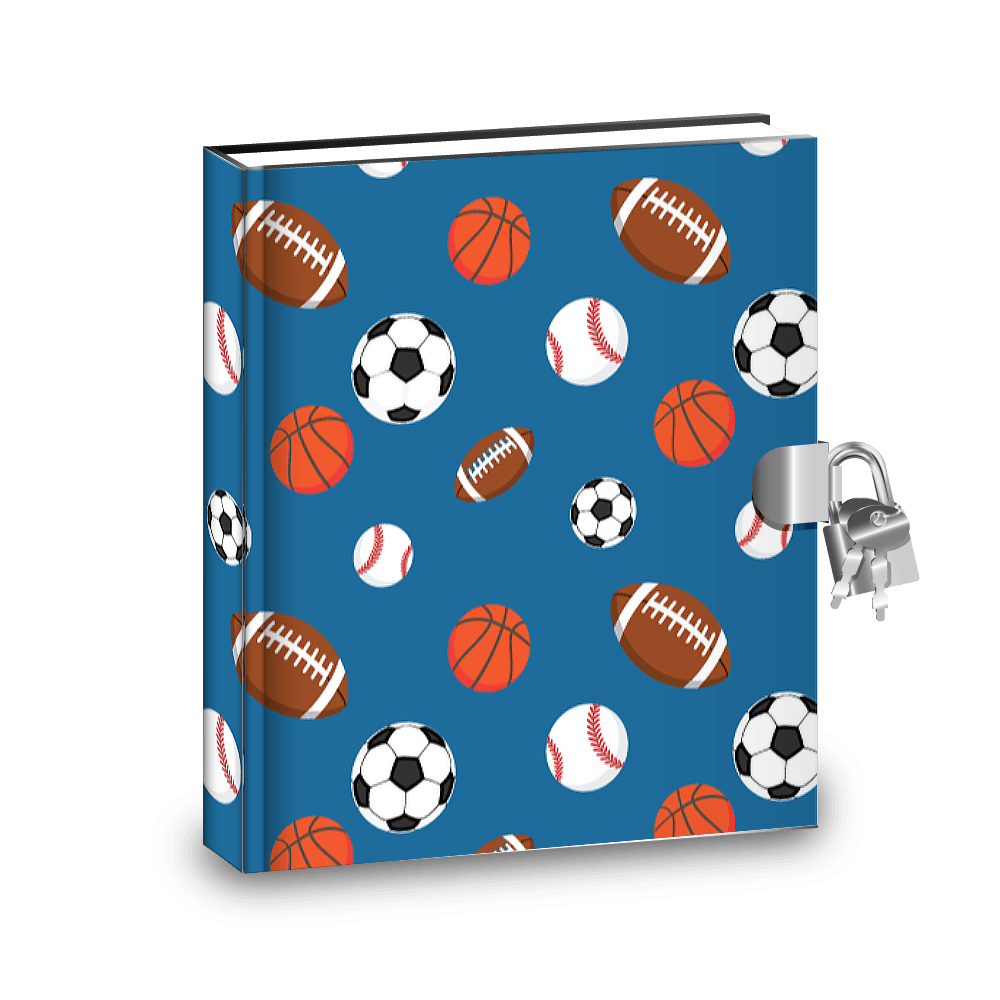 Value Packs of Kids Sports Diary w/Lock, Stickers & Activities (SIngle, 10, 20 or 100 ct) - Pro Supply Global