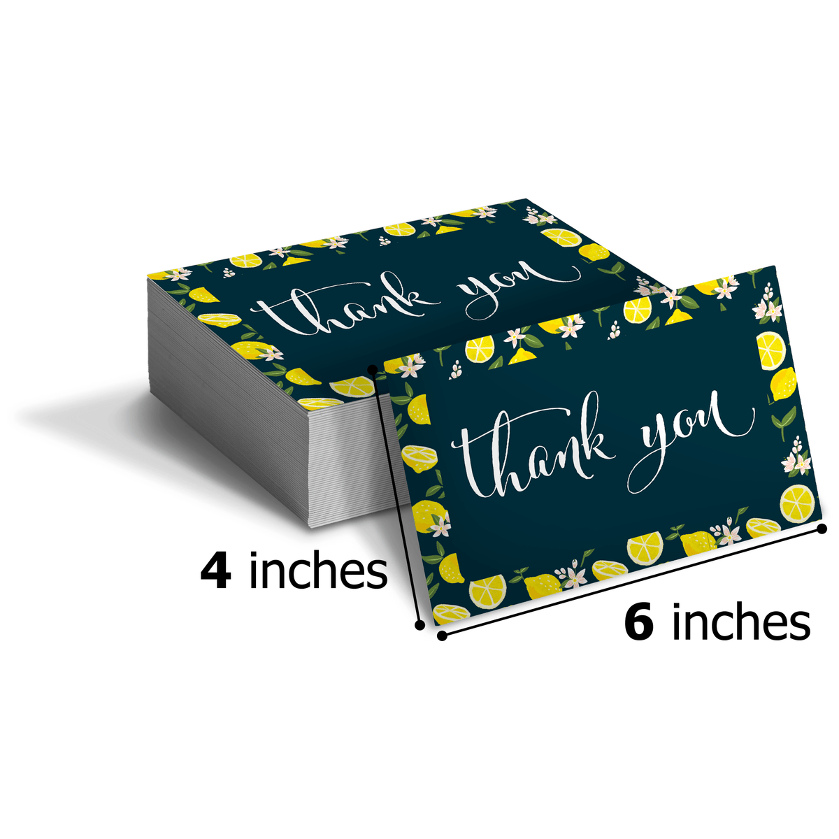 Lemon Designer Thank you Insert Cards Pro Supply Global