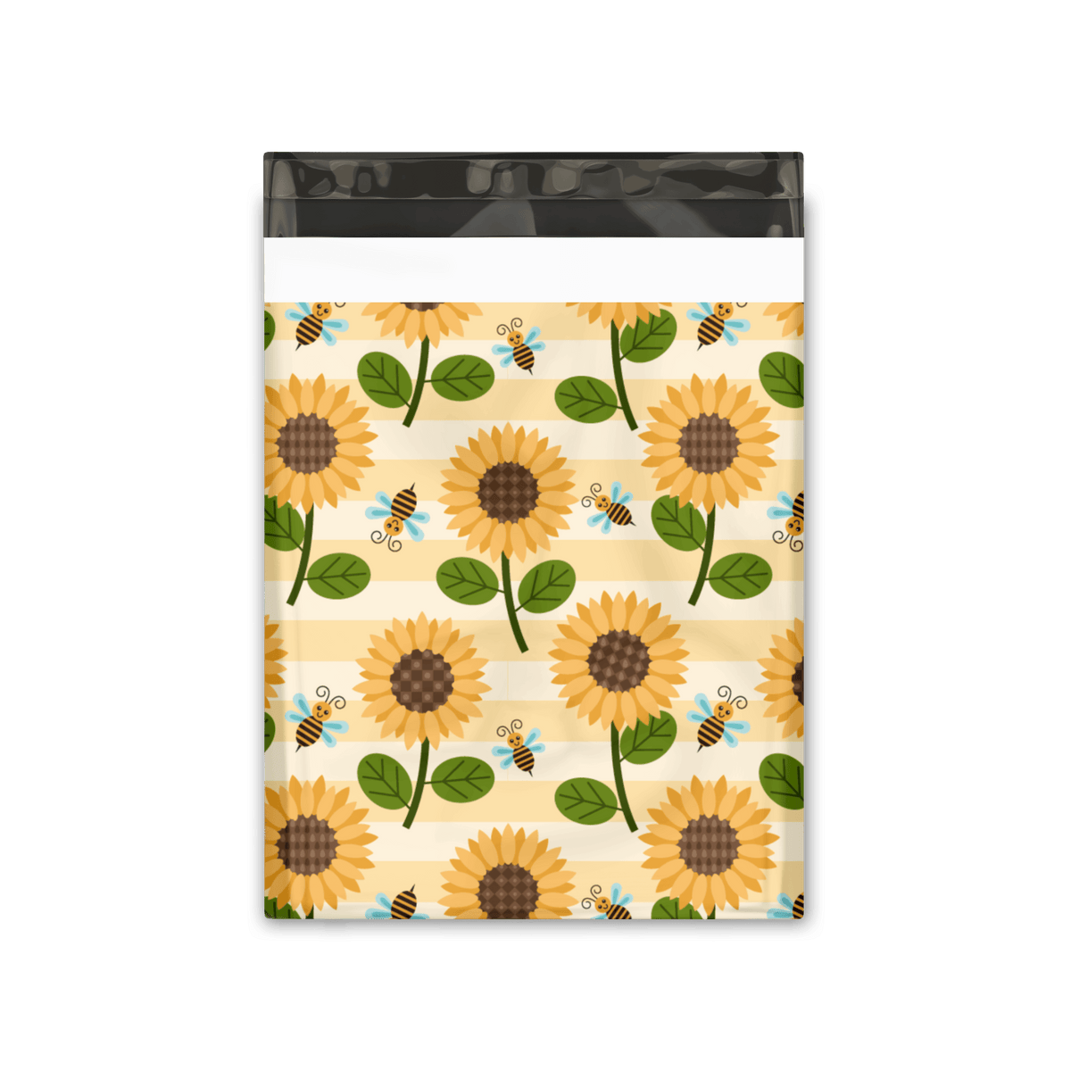 Sunflower and bees Designer Poly Mailer bags Pro supply Global